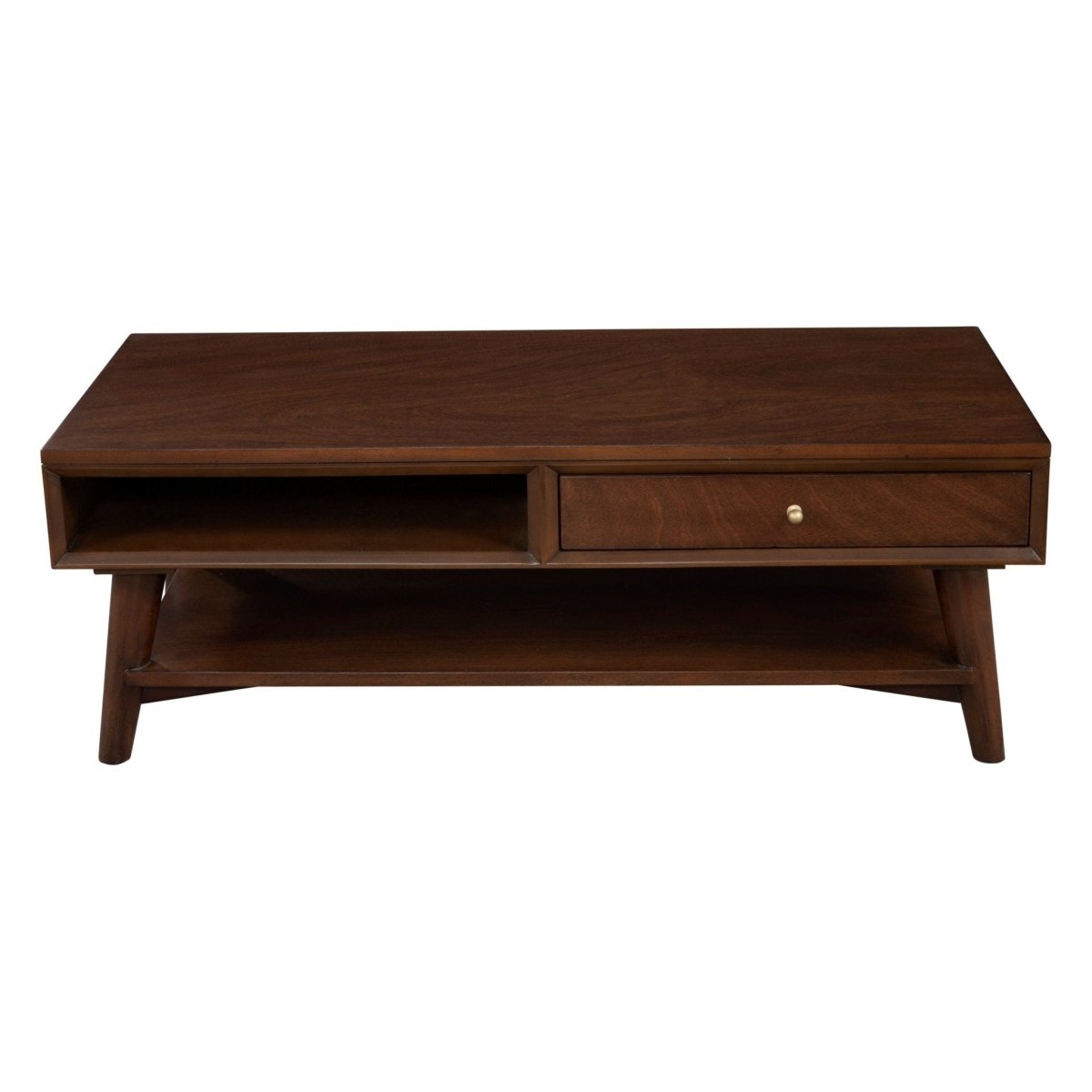 Alpine Furniture Flynn Coffee Table, Walnut