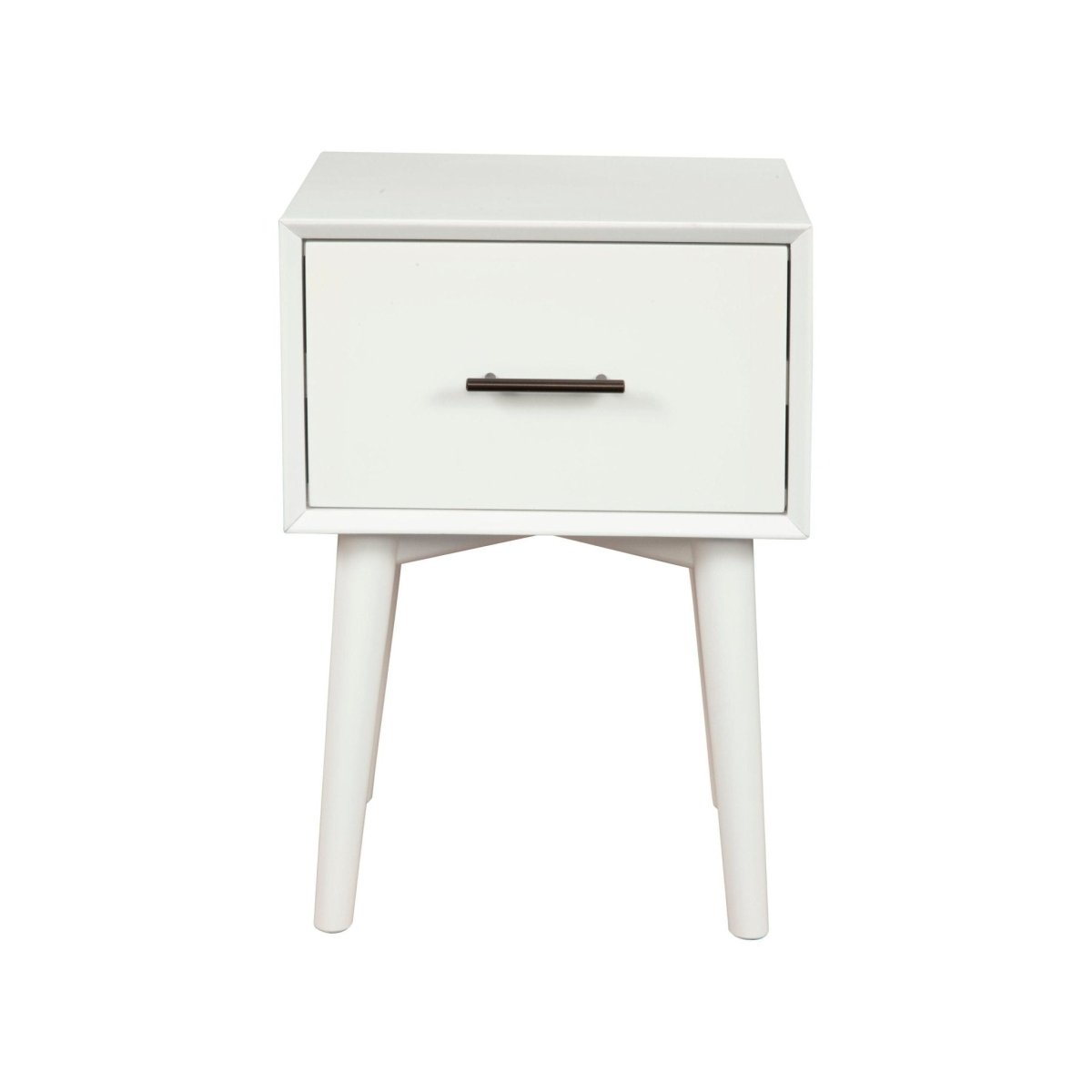 Alpine Furniture Flynn End Table, White