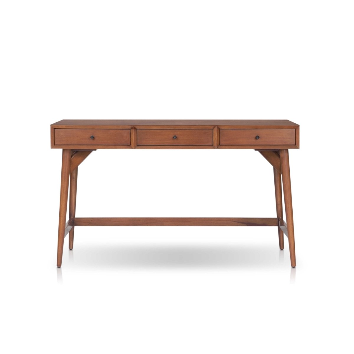 Alpine Furniture Flynn Large Chestnut Desk - Executive Home Office Furniture