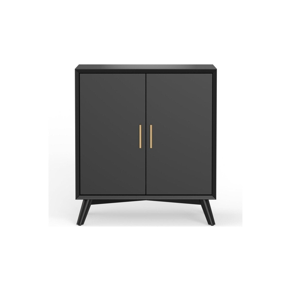 Alpine Furniture Flynn Small Bar Cabinet, Black