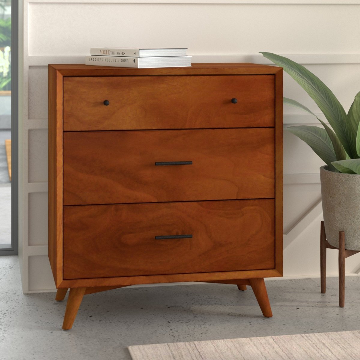 Alpine Furniture Flynn Small Chest, Acorn