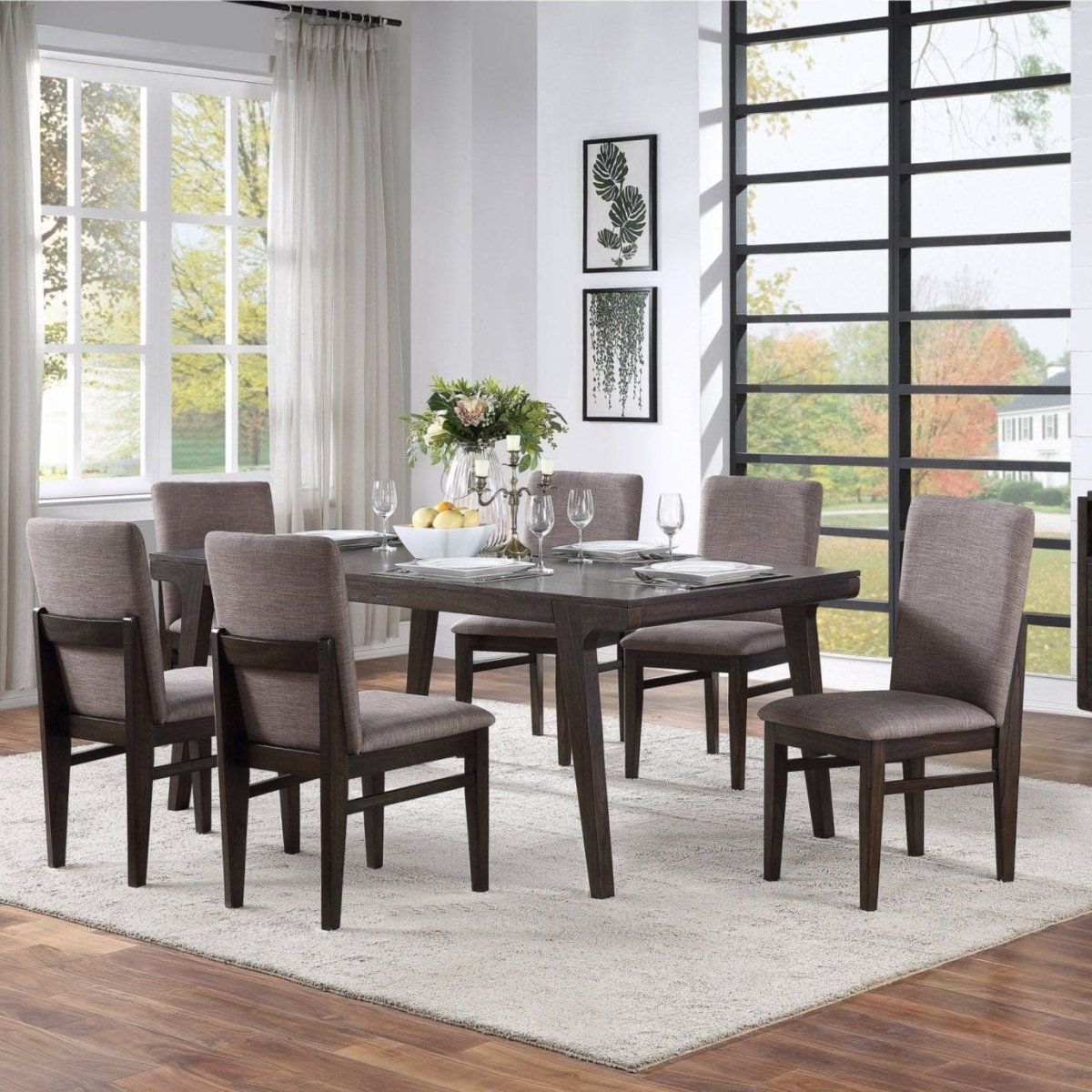 Alpine Furniture Olejo Dining Table, Chocolate