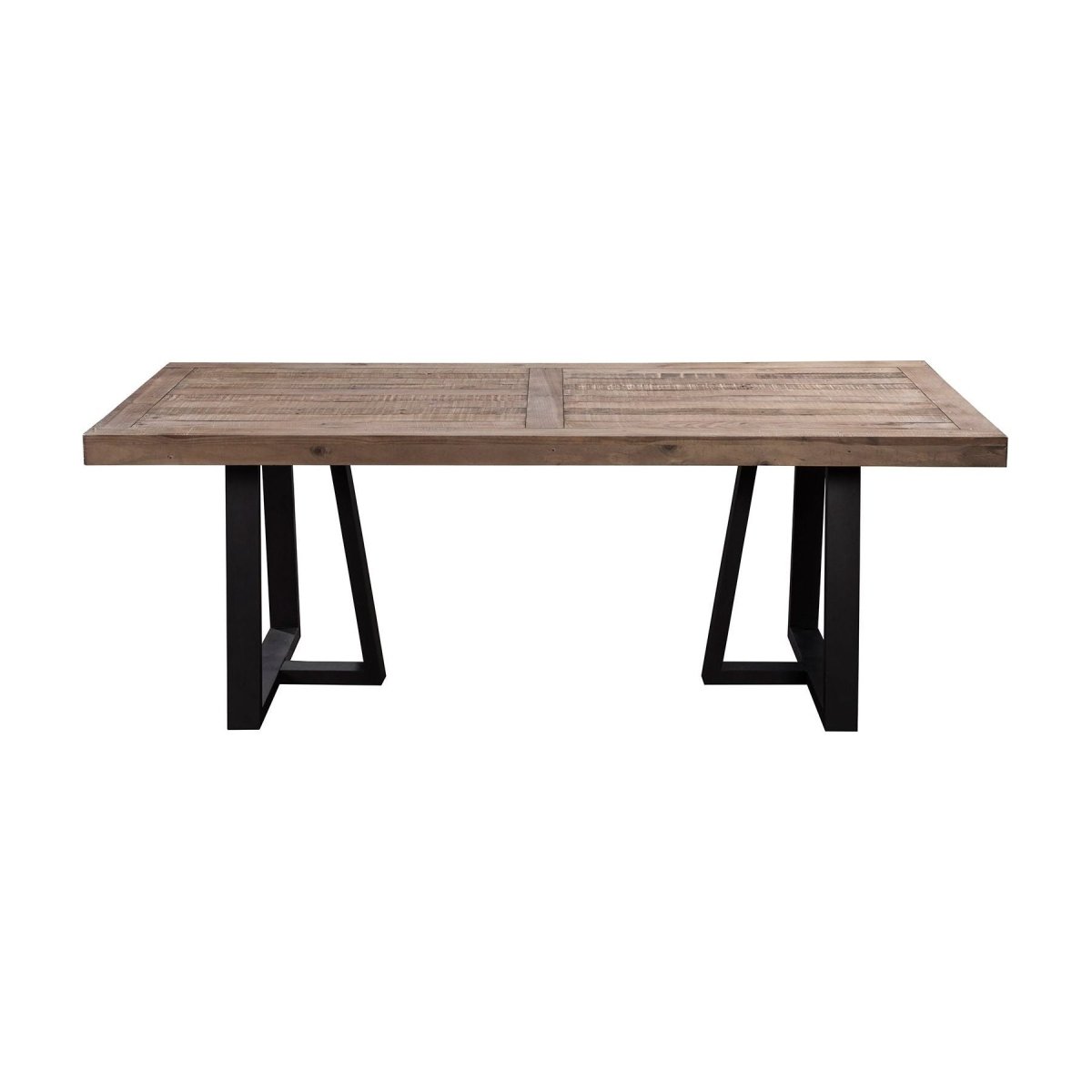 Alpine Furniture Prairie Rectangular Dining Table, Natural/Black