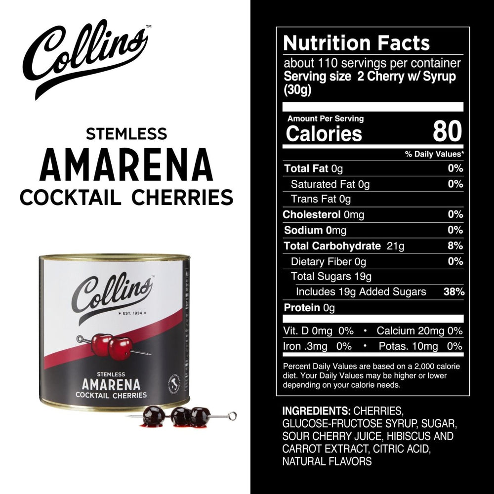 
                      
                        Collins Amarena Cherries, 7 lb. - lily & onyx
                      
                    