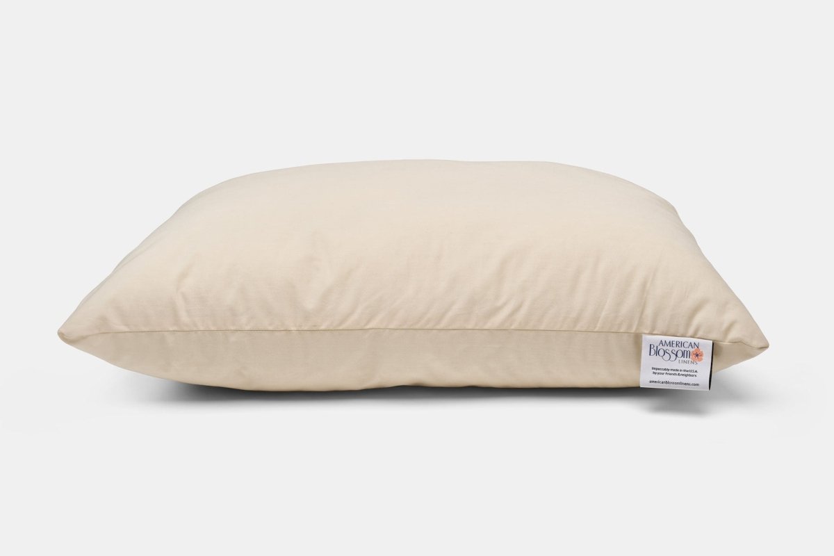 American Blossom Linens Down Alternative Pillow | Recycled Polyester Fill & USA Cotton Shell