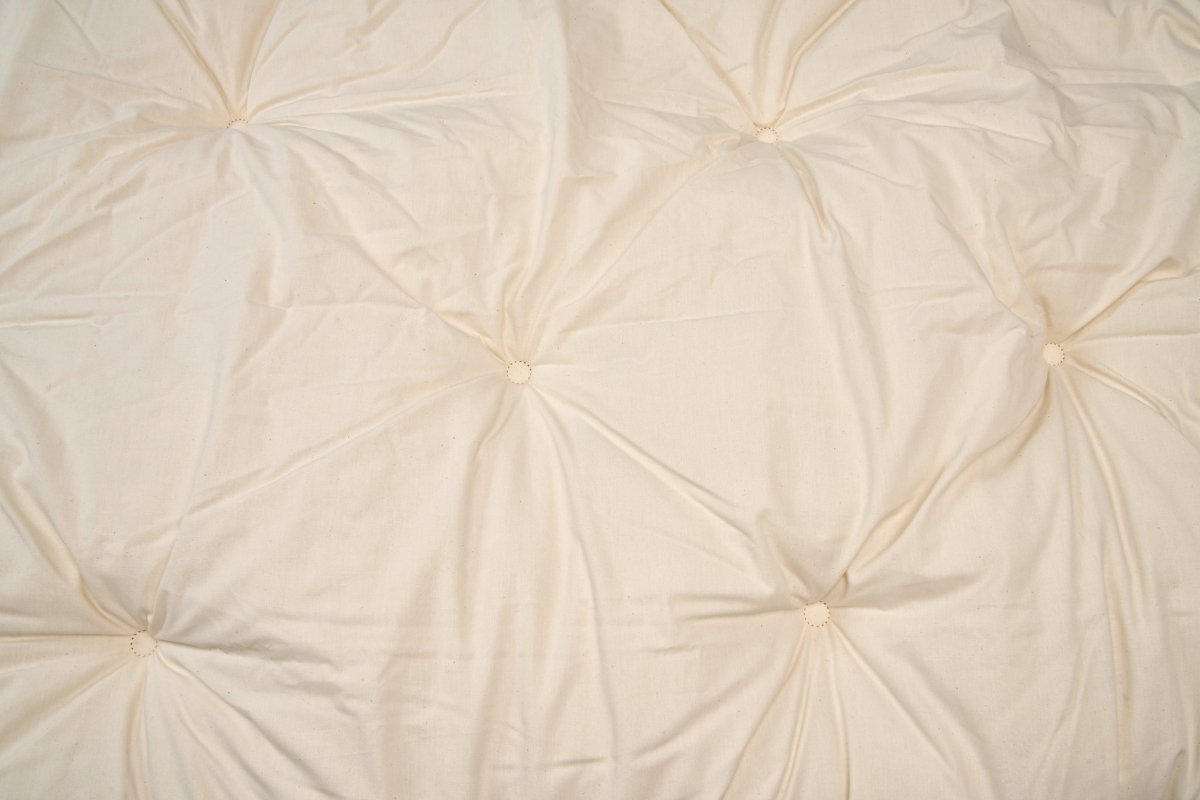 American Blossom Linens Natural Wool Mattress Topper | 100% USA Wool & Organic Cotton