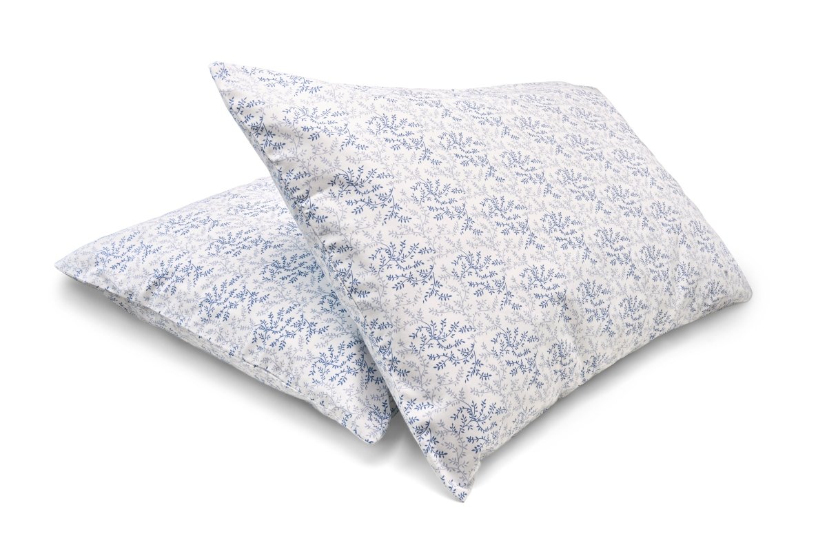 American Blossom Linens Percale Cotton Pillowcase Set | Southern Vines Print, 100% USA Cotton