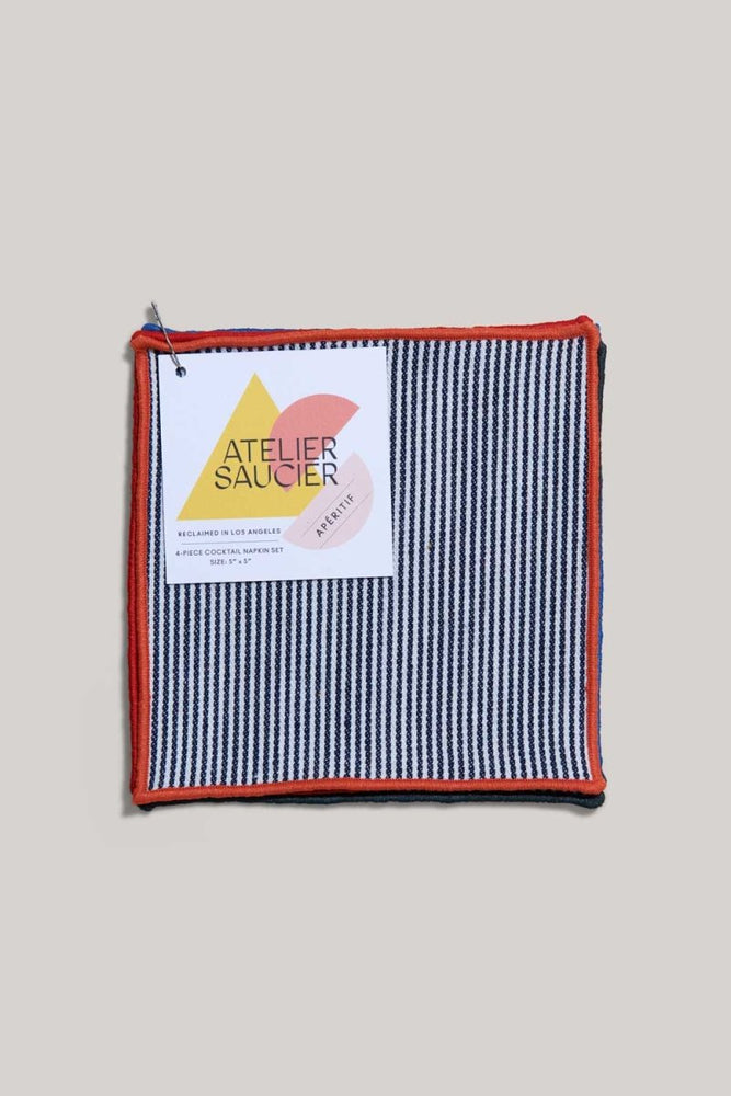 
                      
                        ATELIER SAUCIER Americana Stripe Cocktail Napkins | Set of 4 - lily & onyx
                      
                    