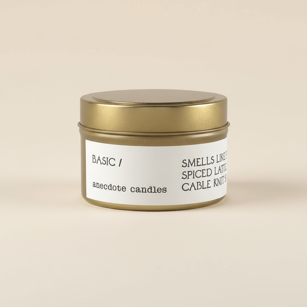 Anecdote Candles Basic Travel Tin - Pumpkin & Cardamom Soy Candle