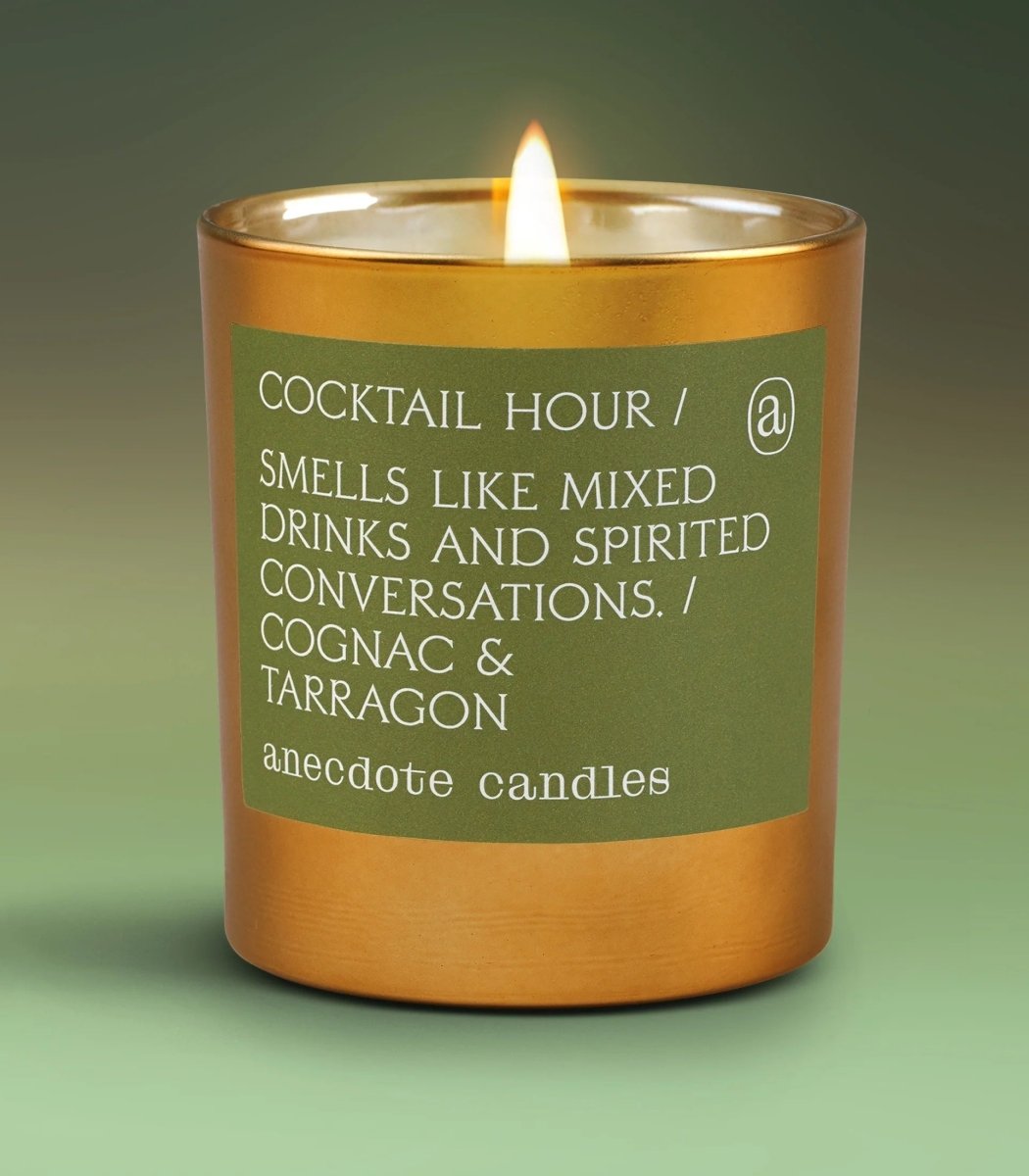 Anecdote Candles Cocktail Hour Soy Candle | Cognac & Tarragon Scented Candle