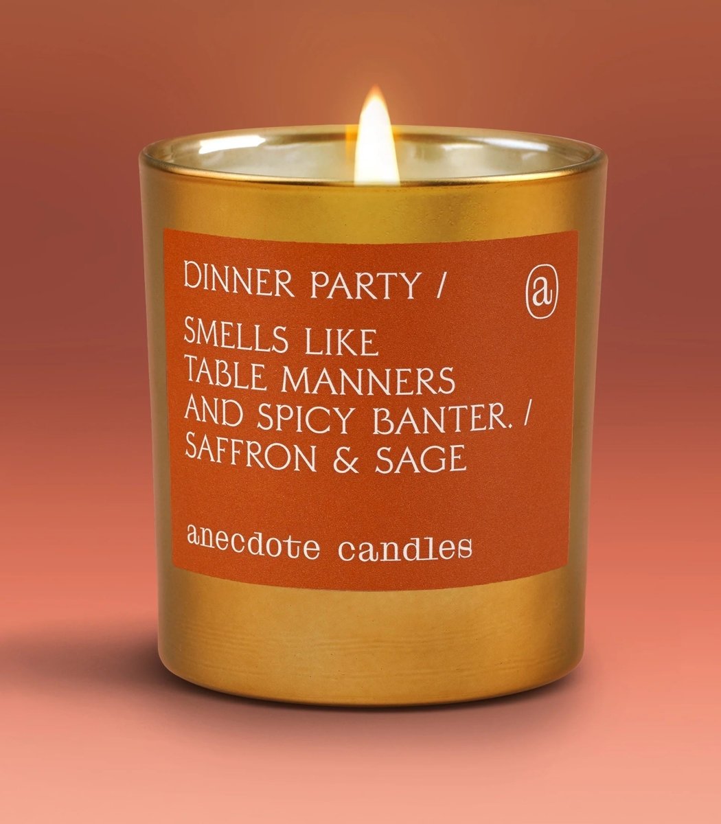 Anecdote Candles Dinner Party Soy Candle | Saffron & Sage Scented Candle