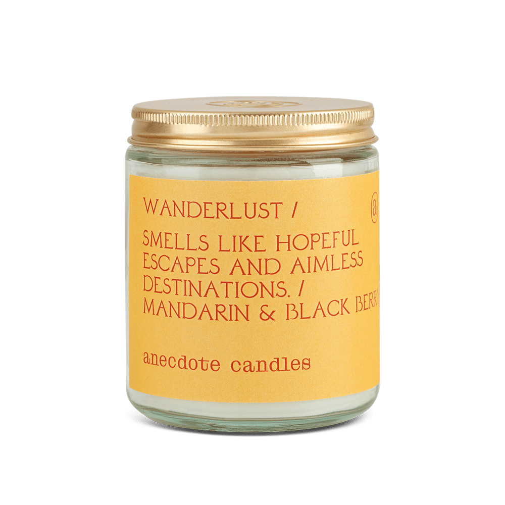 Anecdote Candles Wanderlust Candle - Blood Orange & Cedarwood Travel Scented Candle