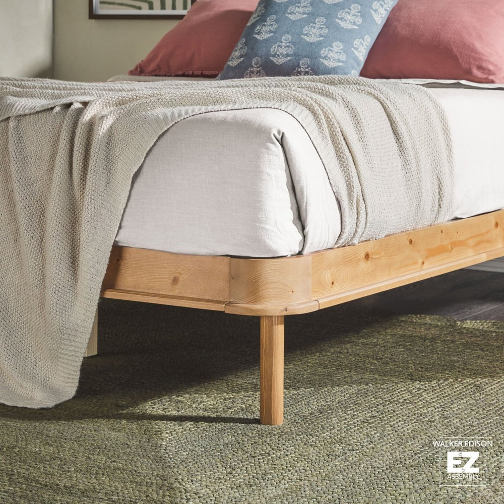 
                      
                        Walker Edison Annette Contemporary Upholstered Headboard Curved Bed Frame - lily & onyx
                      
                    