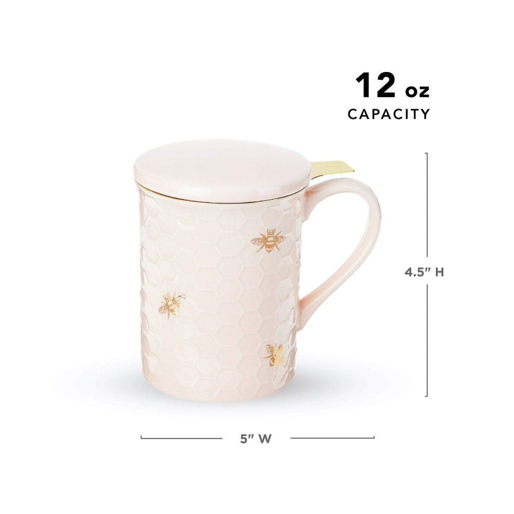 
                      
                        Pinky Up Tea Annette: Honeycomb Ceramic Tea Mug & Infuser, 12oz - lily & onyx
                      
                    