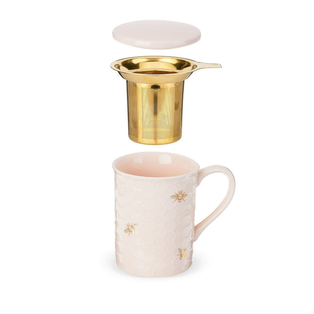 
                      
                        Pinky Up Tea Annette: Honeycomb Ceramic Tea Mug & Infuser, 12oz - lily & onyx
                      
                    