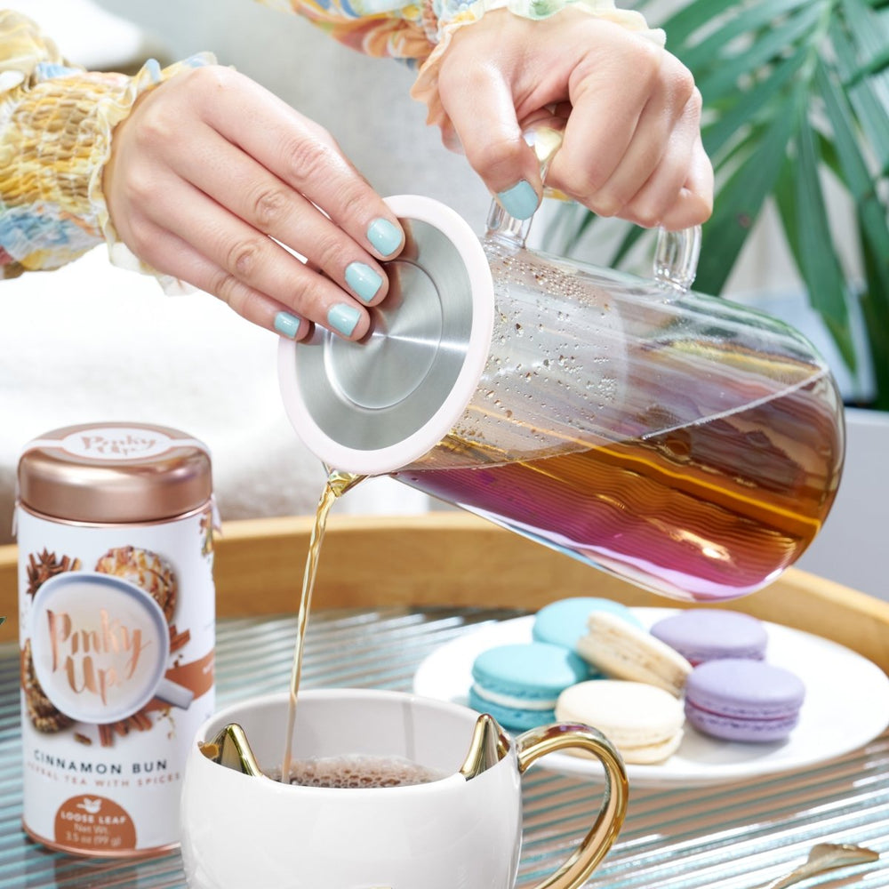 
                      
                        Pinky Up Tea Annika Glass Teapot & Infuser - lily & onyx
                      
                    
