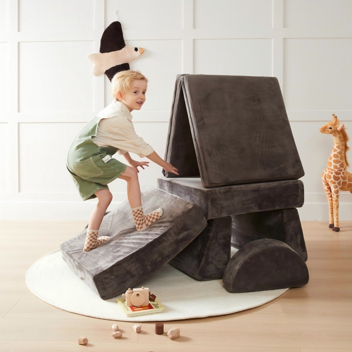 Tiny Land Anyway Couch - Charcoal Gray