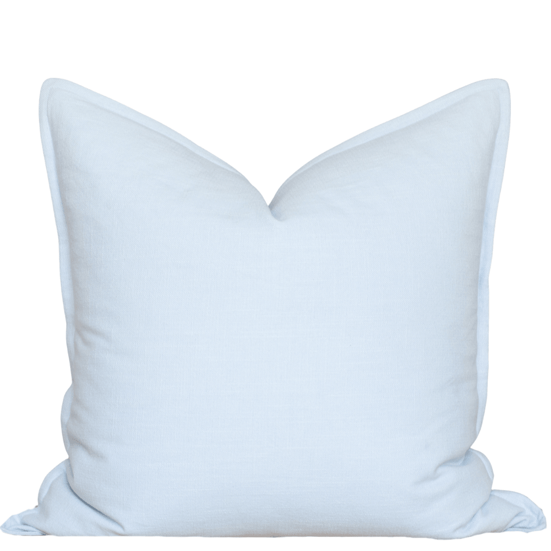 Apartment No.3 Celeste Solid Color Pillow Cover | Light Blue Cotton