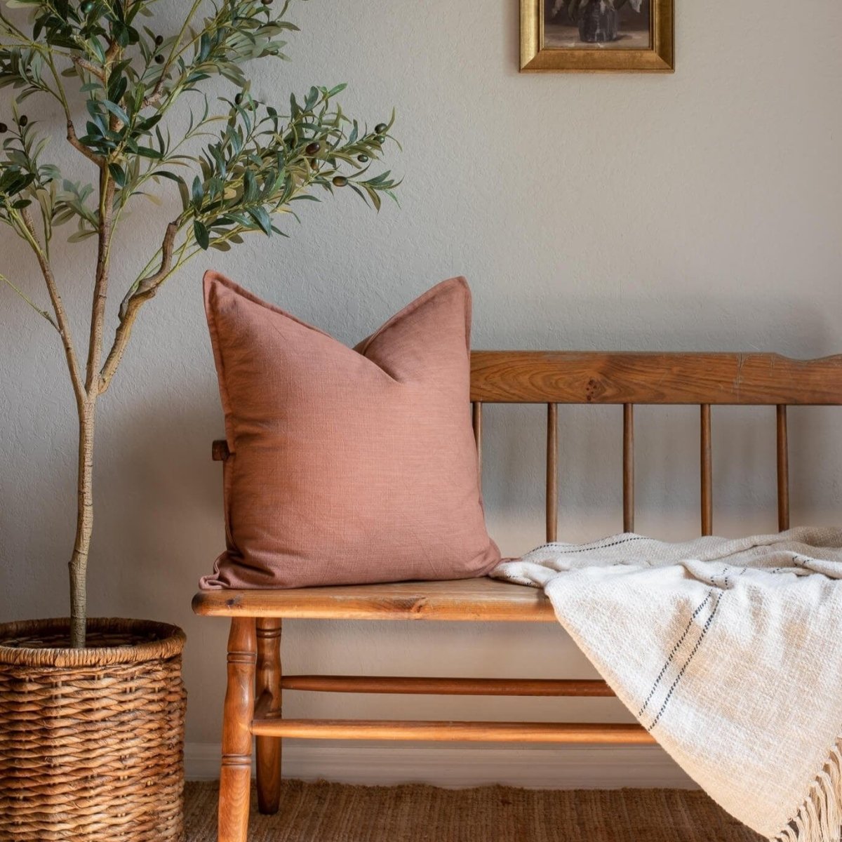 Apartment No.3 Gávea Solid Color Pillow Cover | Terracotta Cotton