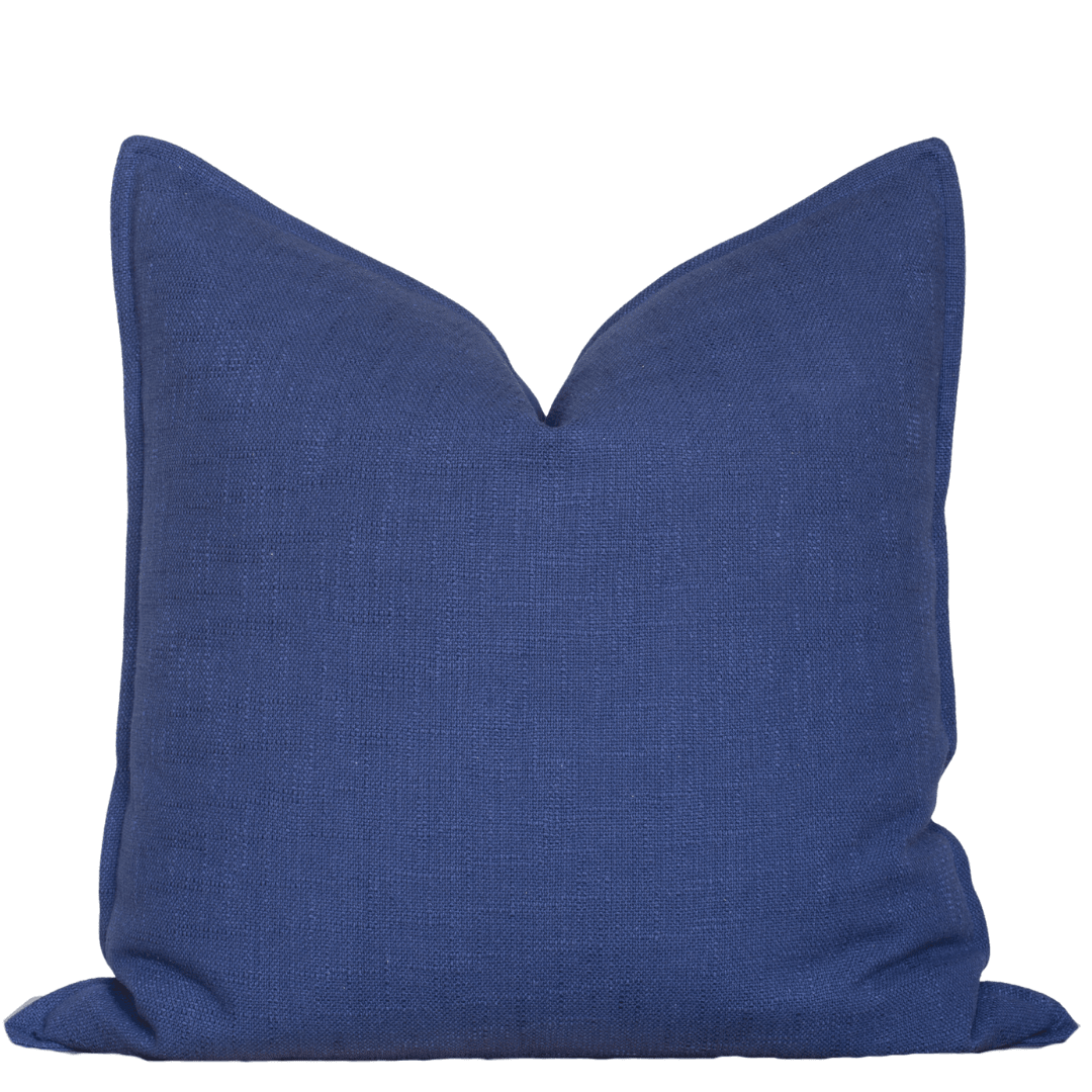 Apartment No.3 Noa Solid Color Pillow Cover | Blue Cotton