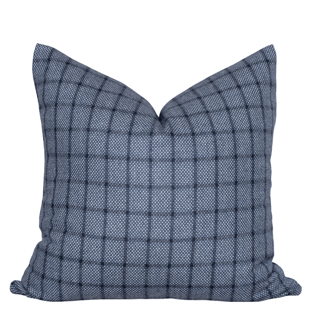 Apartment No.3 Paloma Blue Handwoven Wool Blend Pillow Cover