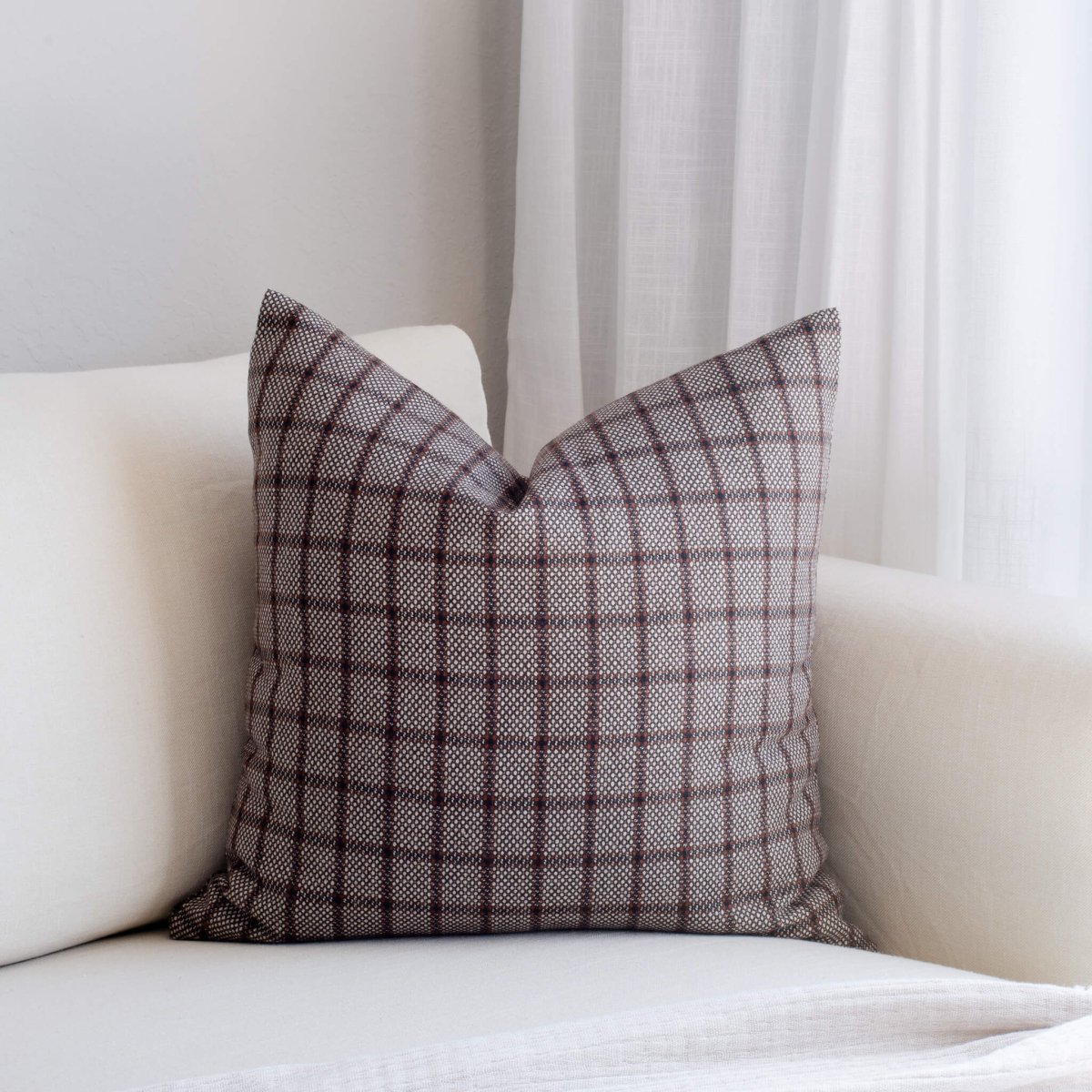 Apartment No.3 Paloma Handwoven Wool-Blend Pillow Cover | Warm Brown