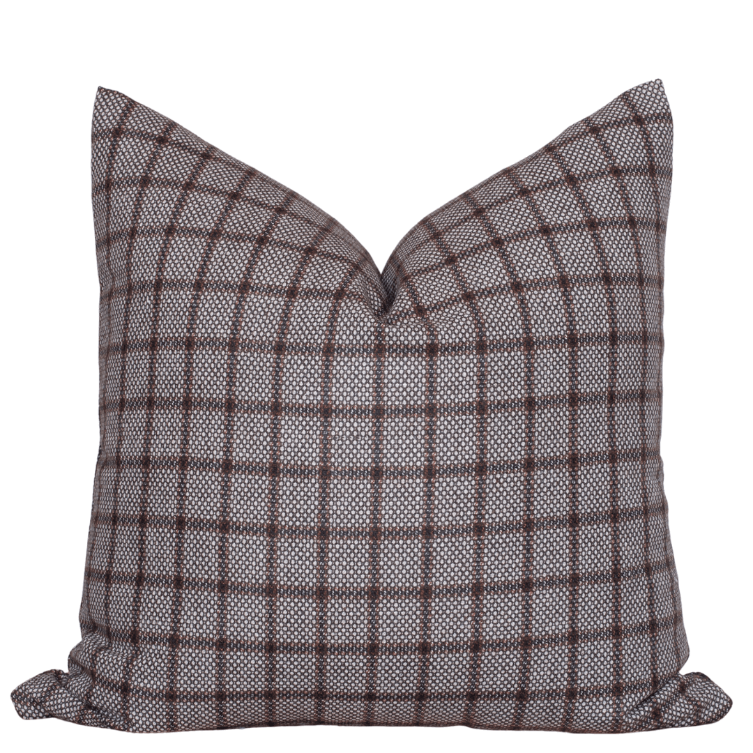 Apartment No.3 Paloma Handwoven Wool-Blend Pillow Cover | Warm Brown