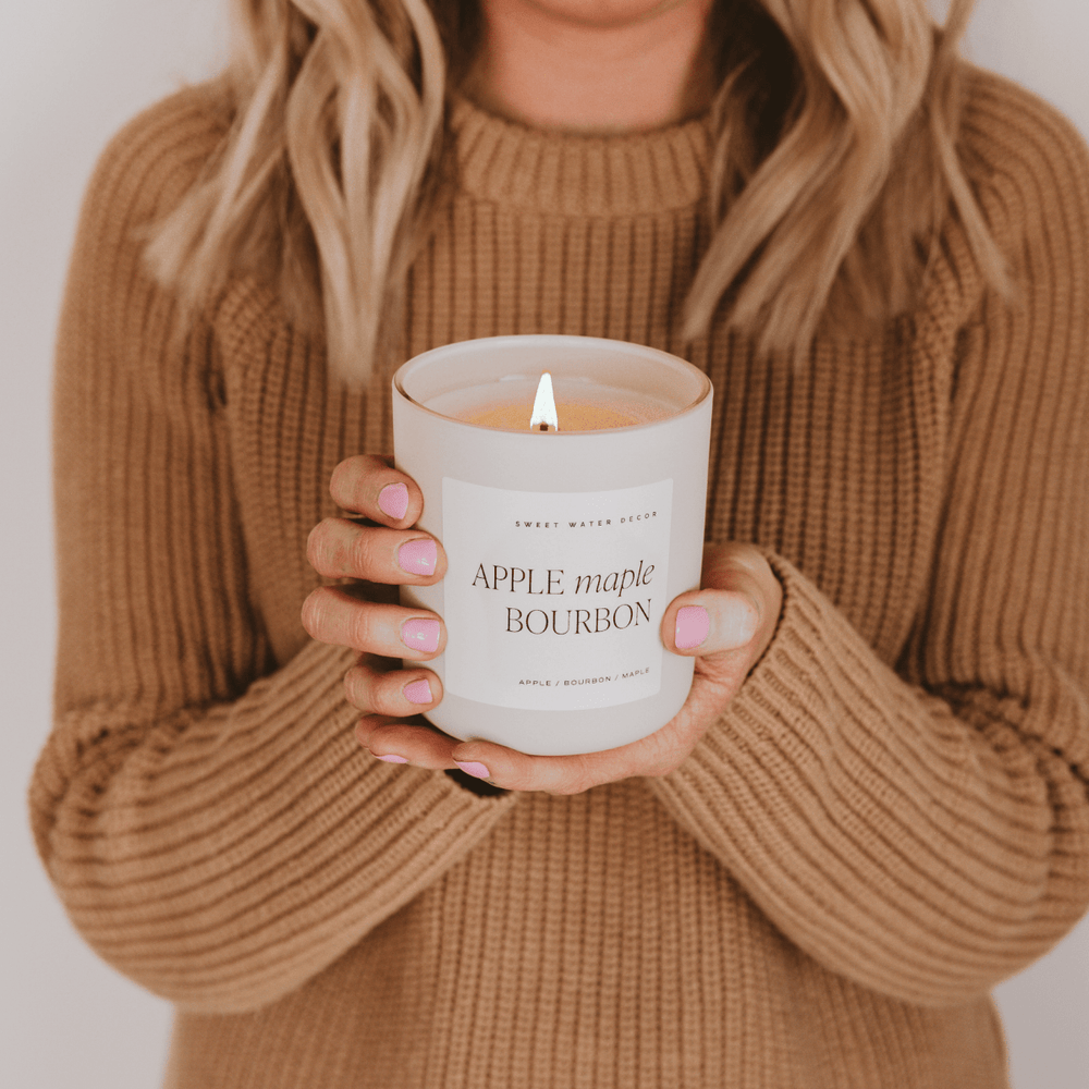 
                      
                        Sweet Water Decor Apple Maple Bourbon Soy Candle - Tan Matte Jar - 15 oz (Sunday Brunch) - lily & onyx
                      
                    