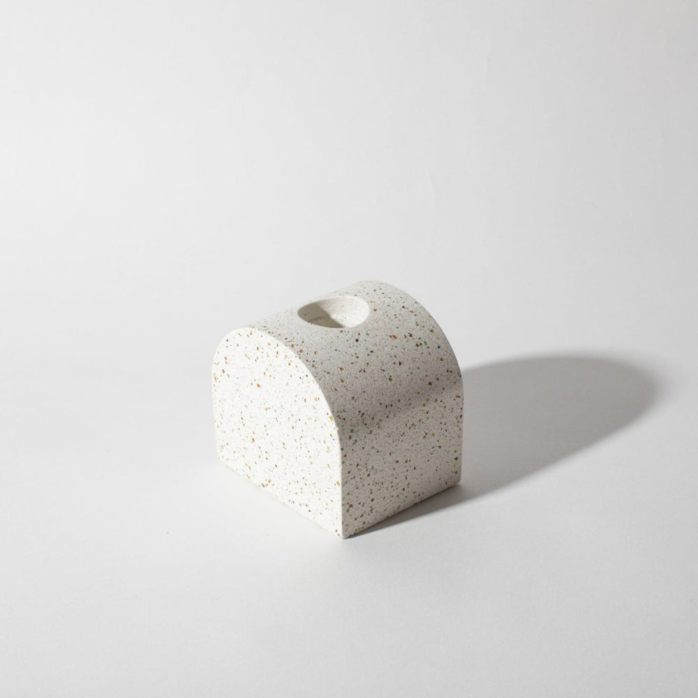 
                      
                        Pretti.Cool Arch Candlestick Holder | White Terrazzo - lily & onyx
                      
                    