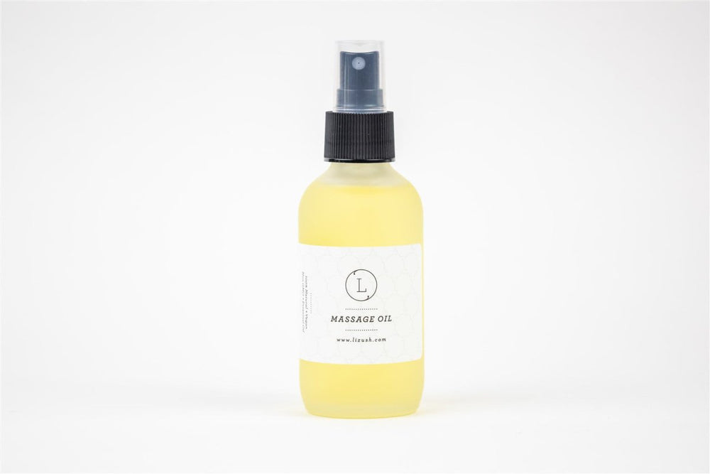 Lizush Aromatherapy Body Massage Oil, 4 oz - Eucalyptus - lily & onyx
