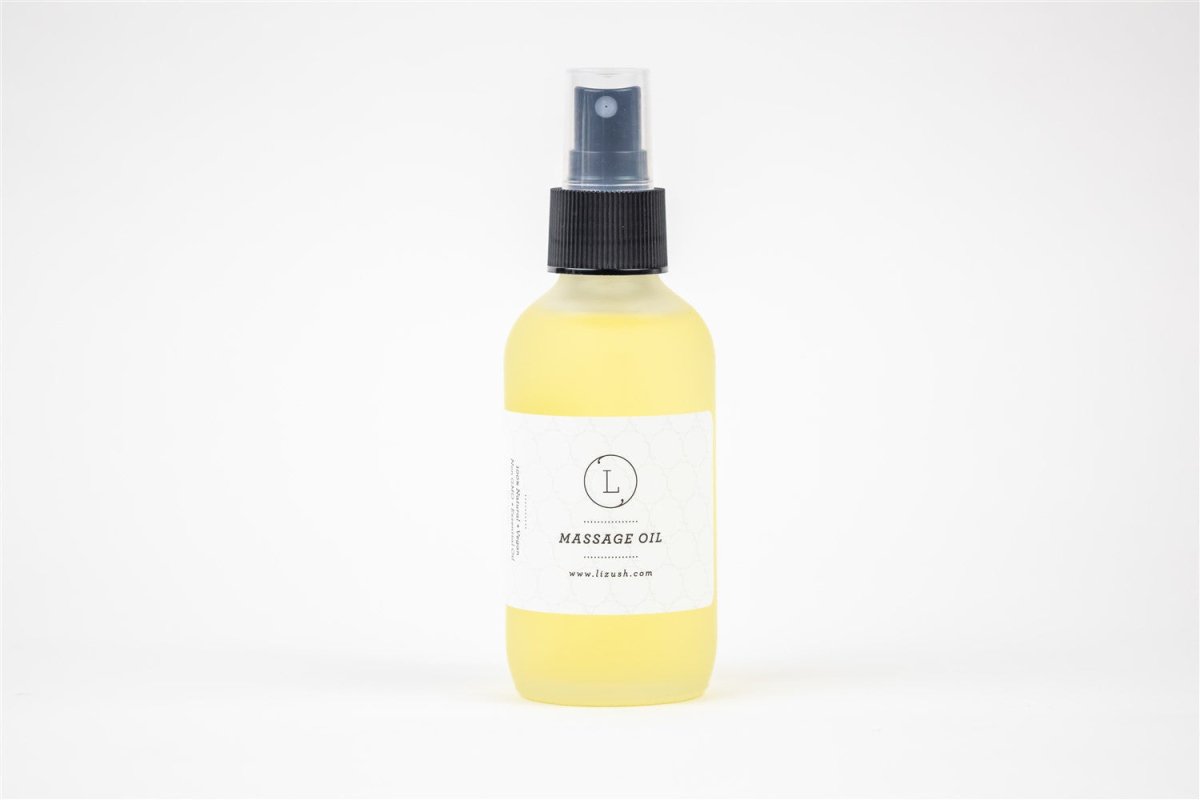 Lizush Aromatherapy Body Massage Oil, 4 oz - Eucalyptus - lily & onyx