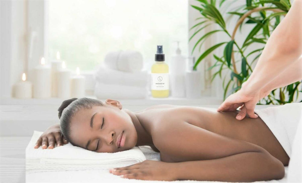 Lizush Aromatherapy Body Massage Oil, 4 oz - Eucalyptus - lily & onyx