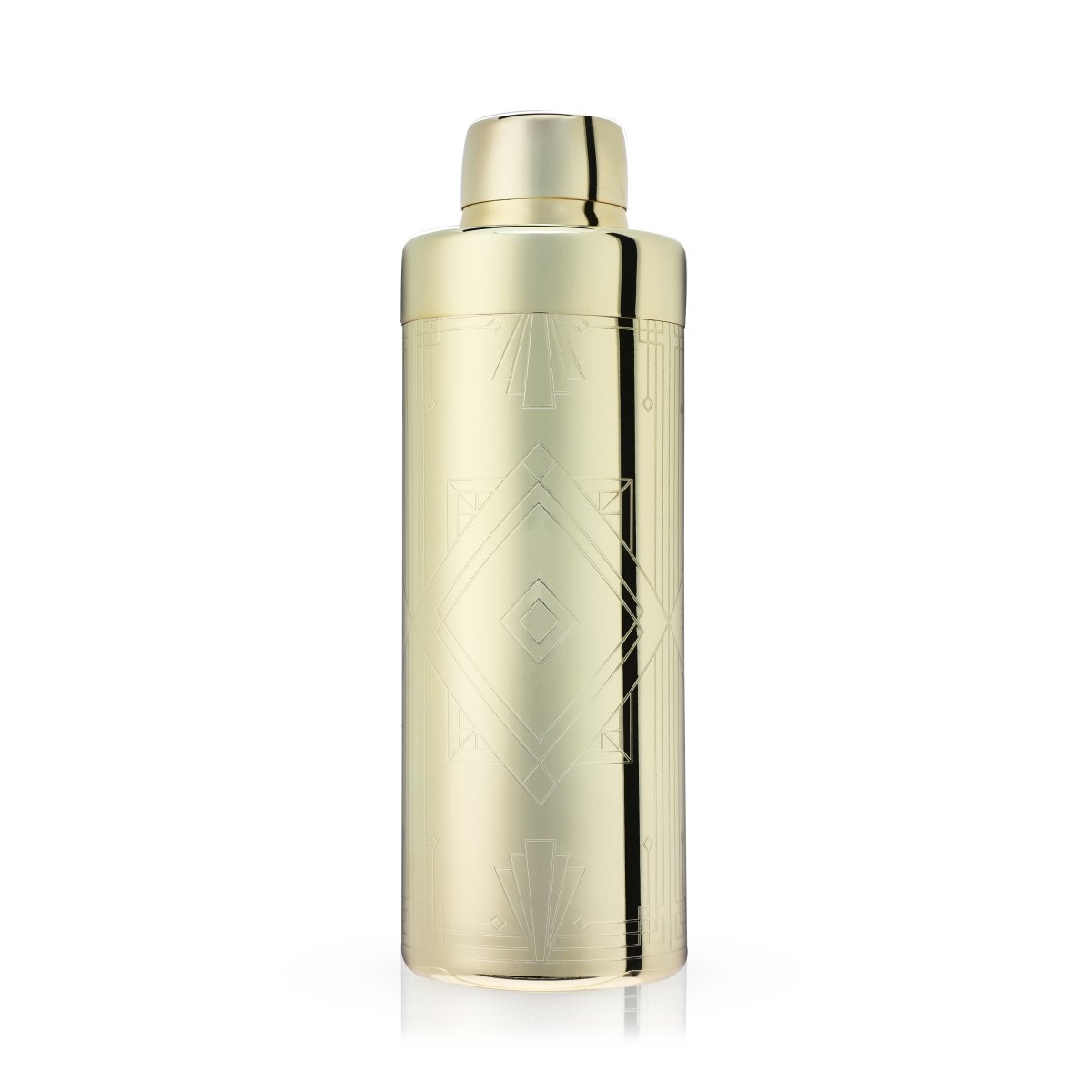 Viski Art Deco Cocktail Shaker, Gold - lily & onyx