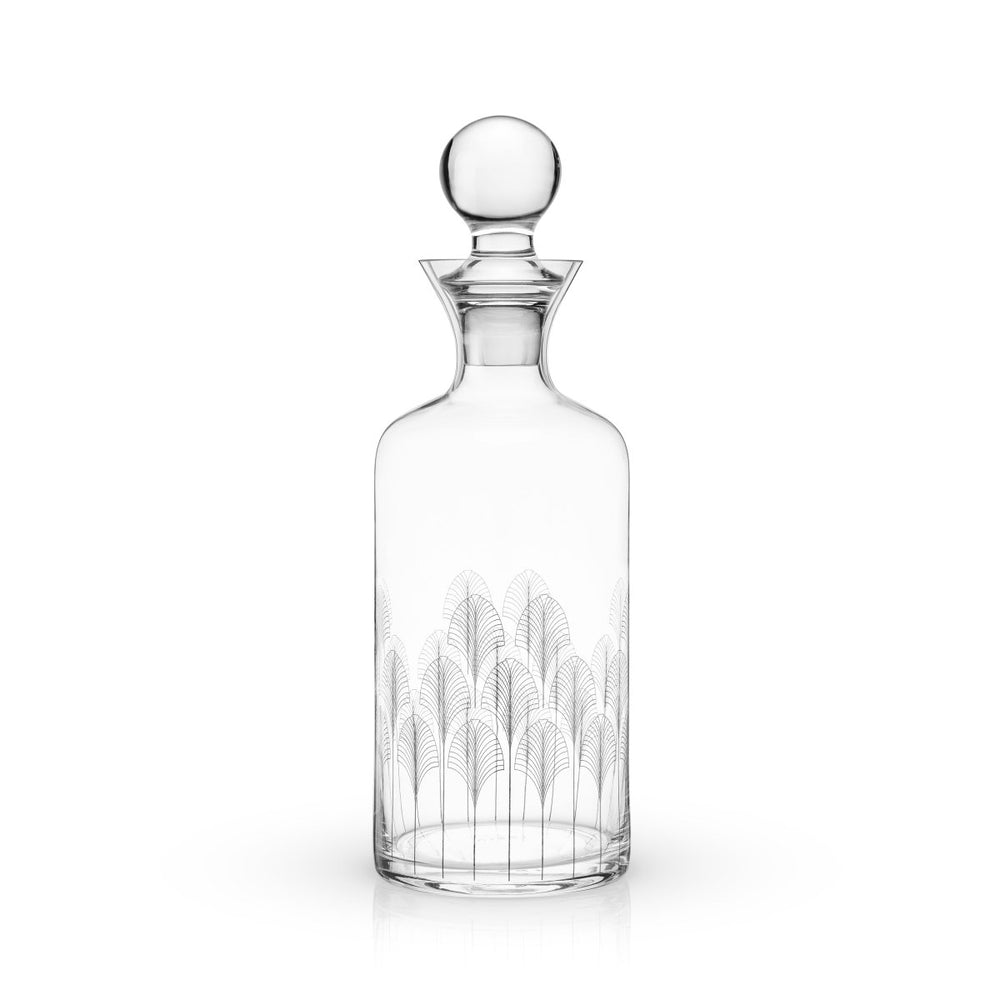Viski Art Deco Crystal Decanter - lily & onyx