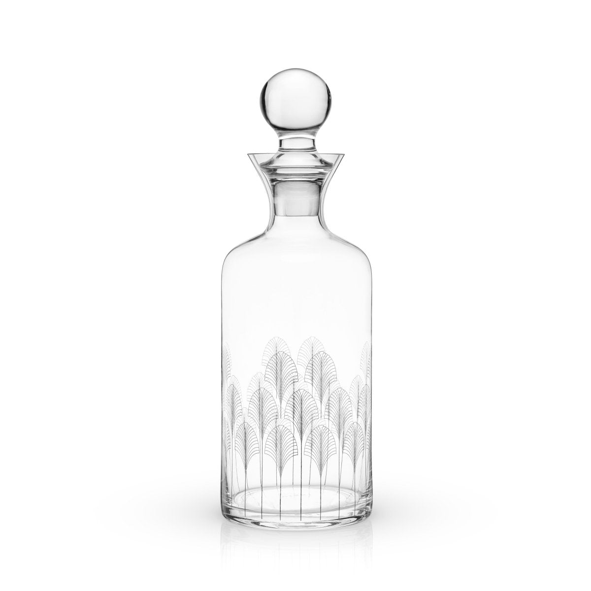 Viski Art Deco Crystal Decanter - lily & onyx