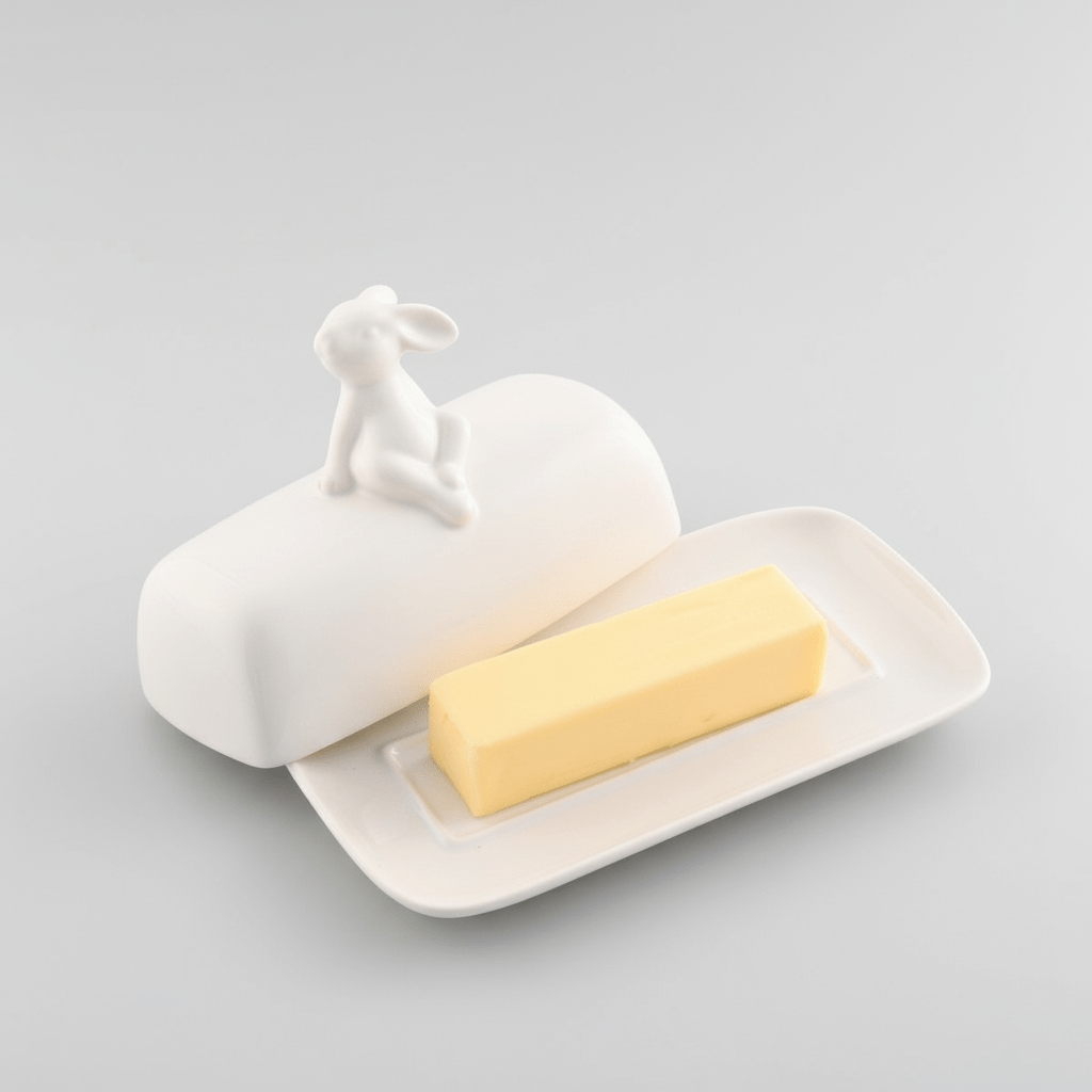Arthur Court Designs Porcelain Sitting Bunny Butter Dish