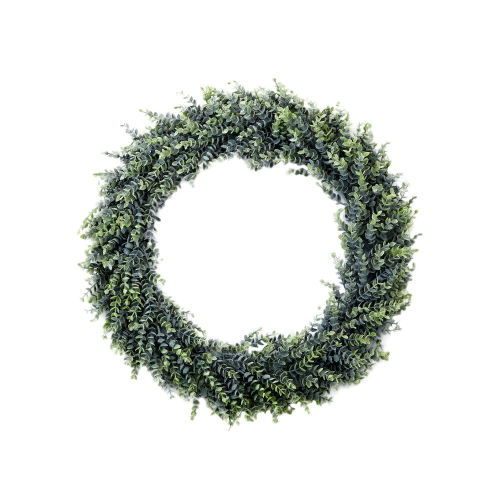 
                      
                        20” Artificial Eucalyptus Boxwood Wreath
                      
                    