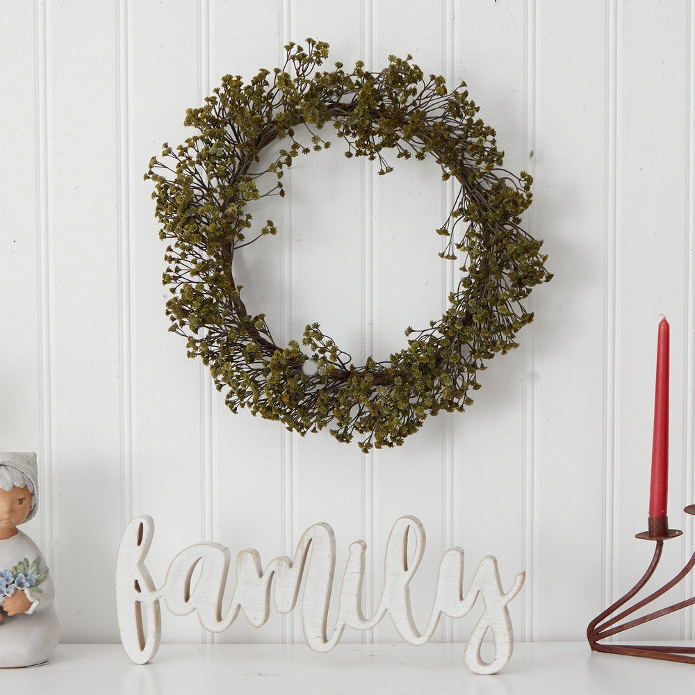 
                      
                        20” Autumn Gypsophila Artificial Wreath
                      
                    