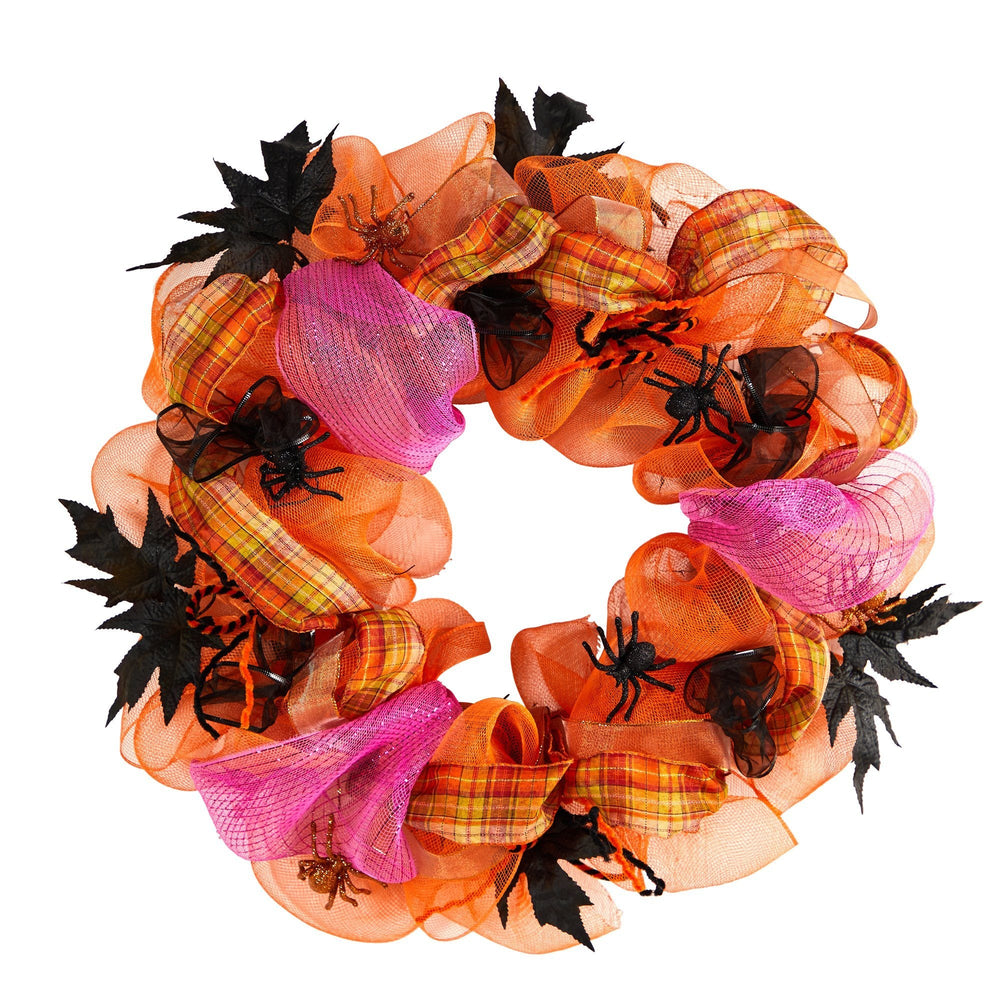 
                      
                        26" Halloween Spider Mesh Wreath
                      
                    