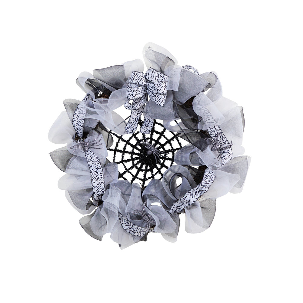 
                      
                        26” Halloween Spider Web Mesh Wreath
                      
                    