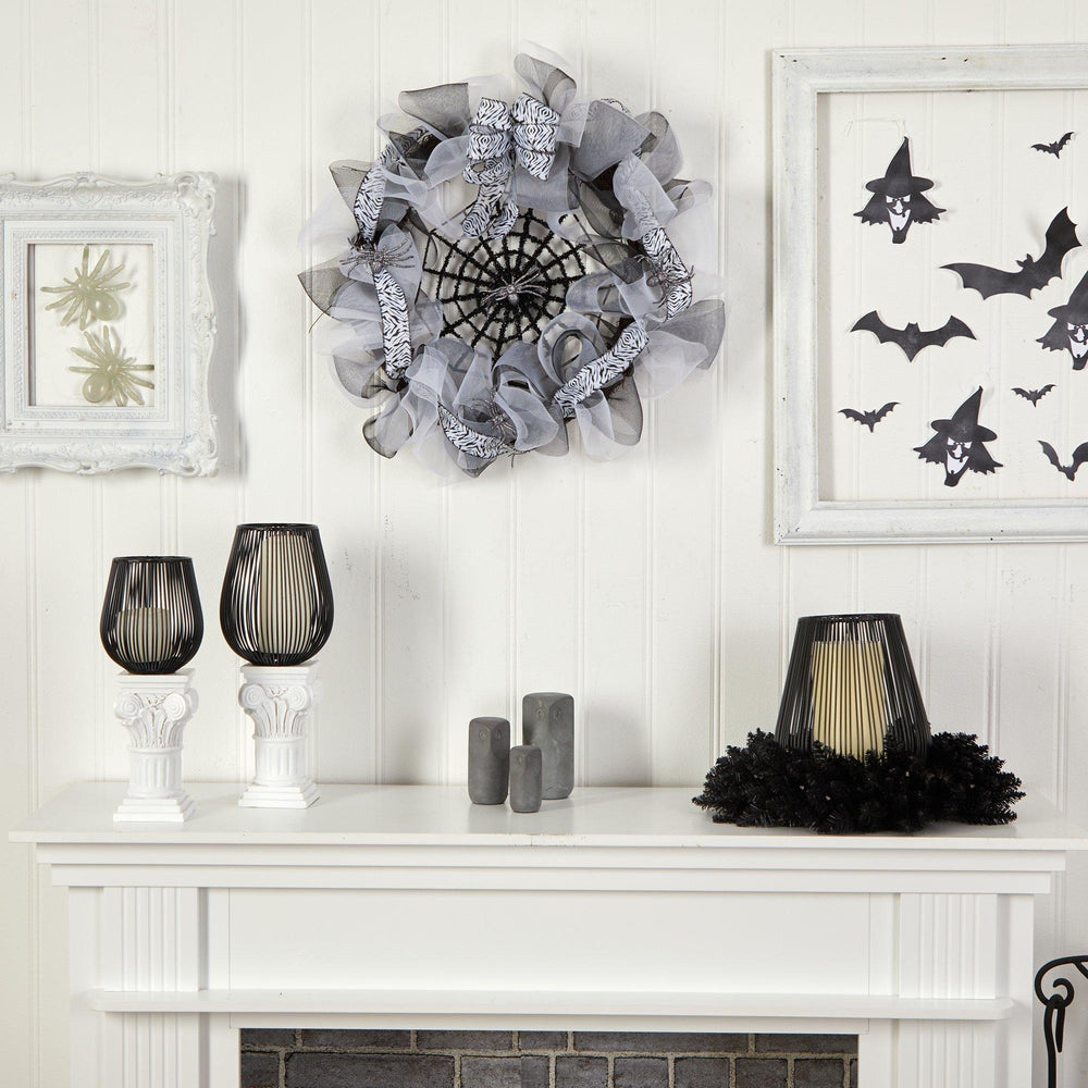 
                      
                        26” Halloween Spider Web Mesh Wreath
                      
                    