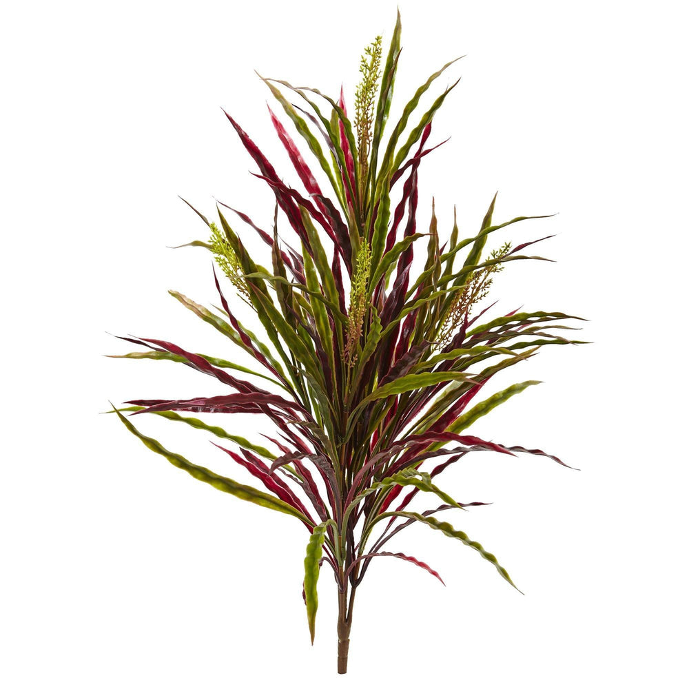 28” Fall Vanilla Grass Artificial Plant, Set of 3