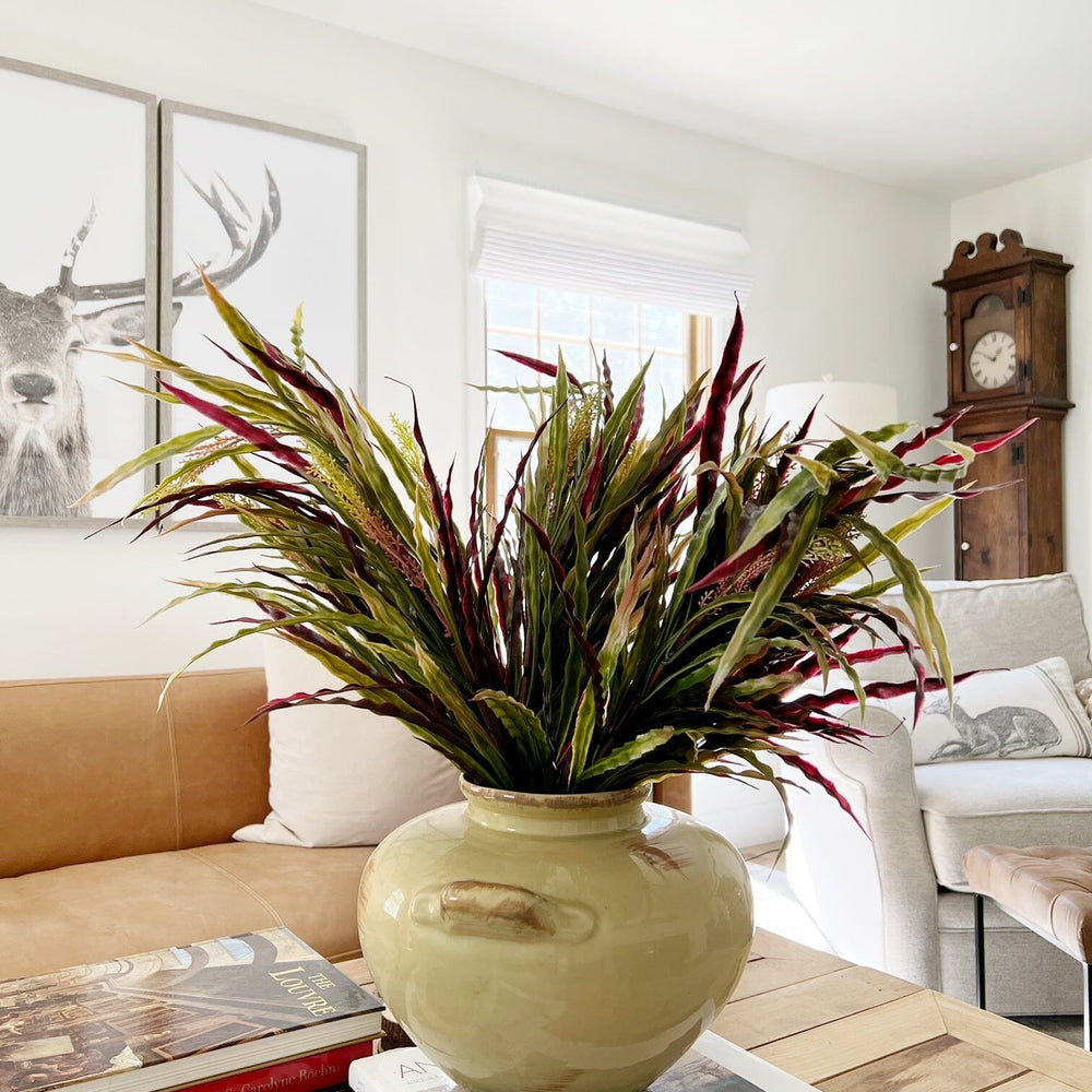 28” Fall Vanilla Grass Artificial Plant, Set of 3
