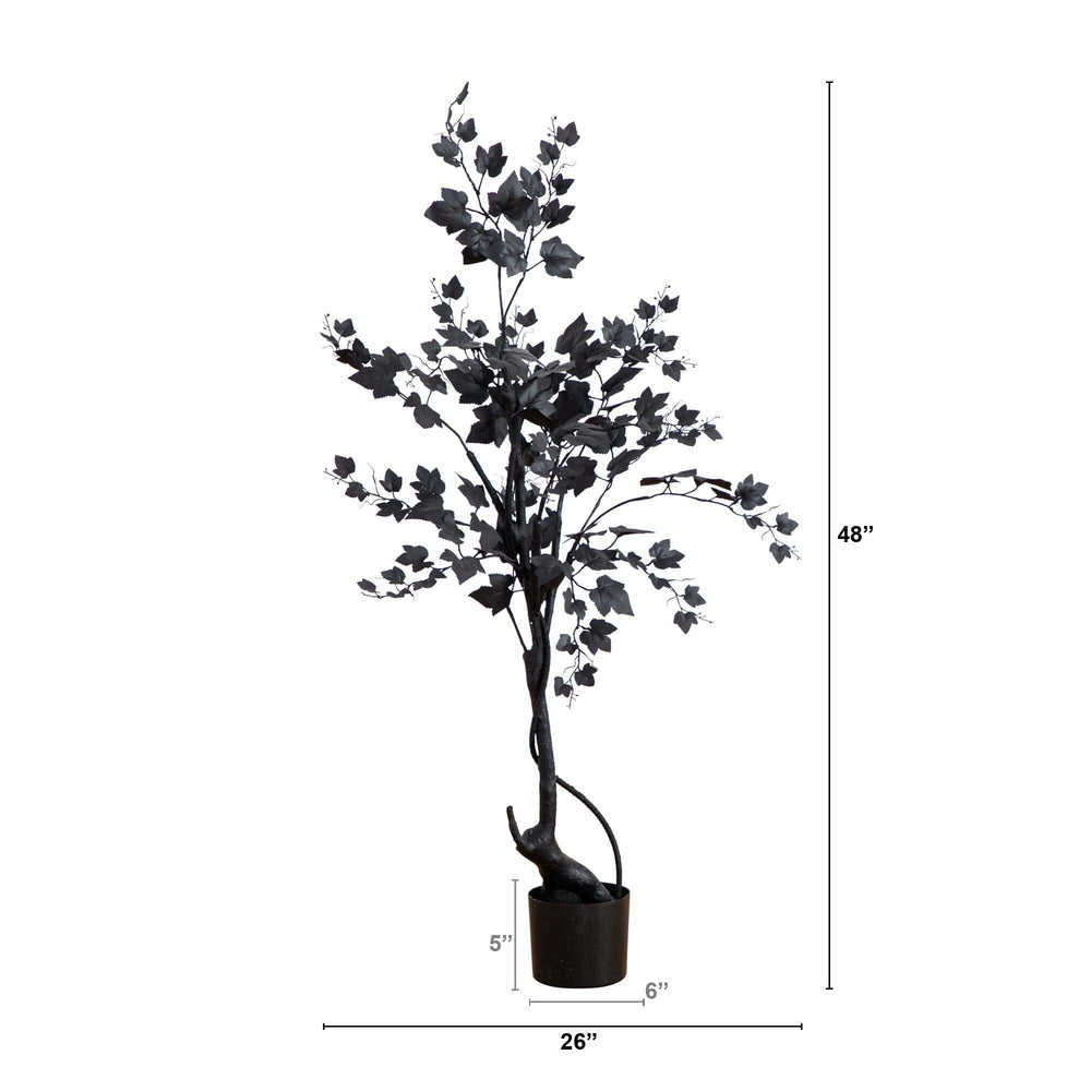 
                      
                        4’ Halloween Black Maple Artificial Fall Tree
                      
                    