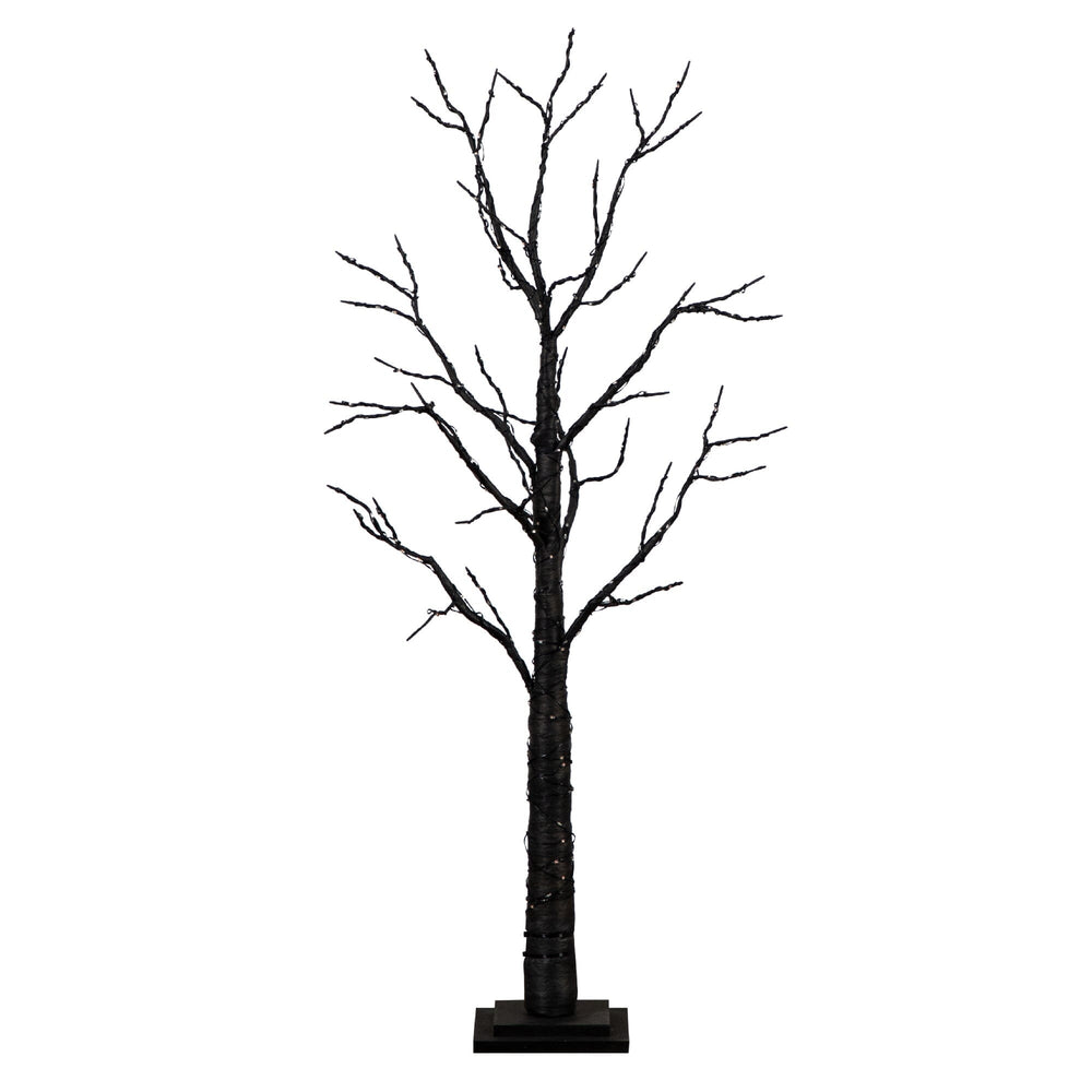 
                      
                        4’ Pre-Lit Halloween Black Twig Artificial Fall Tree with 240 Orange & Purple LED Lights
                      
                    