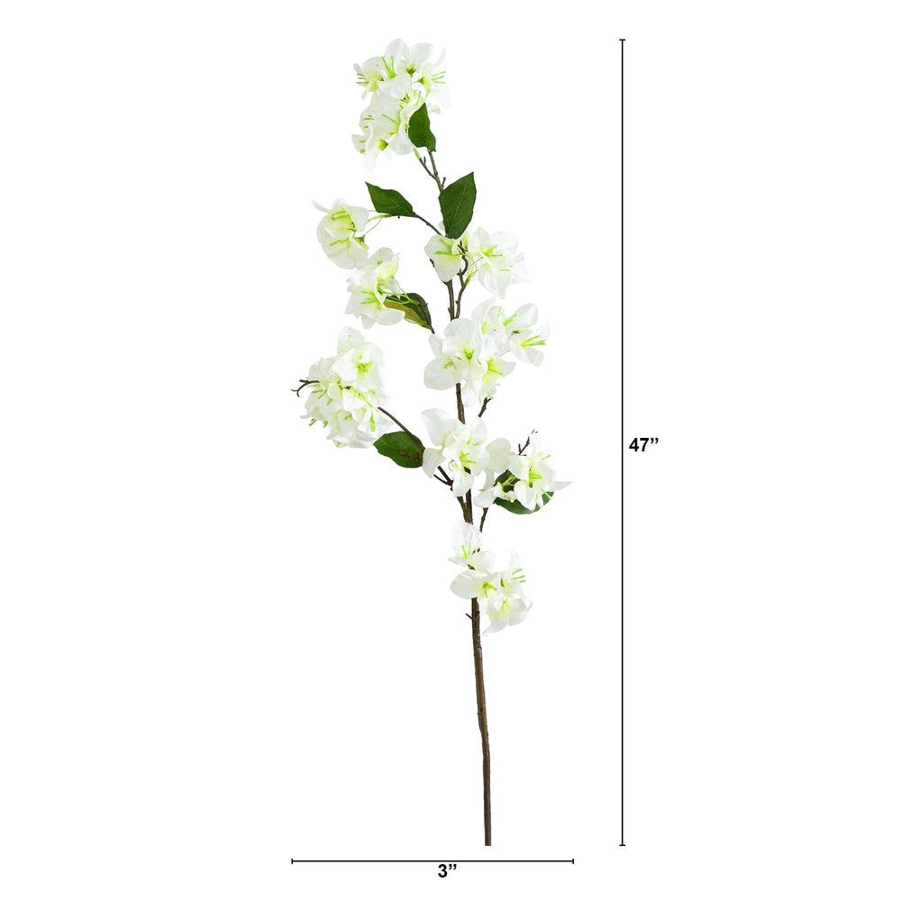 
                      
                        47" Artificial Bougainvillea Flower Stems, Set of 3
                      
                    