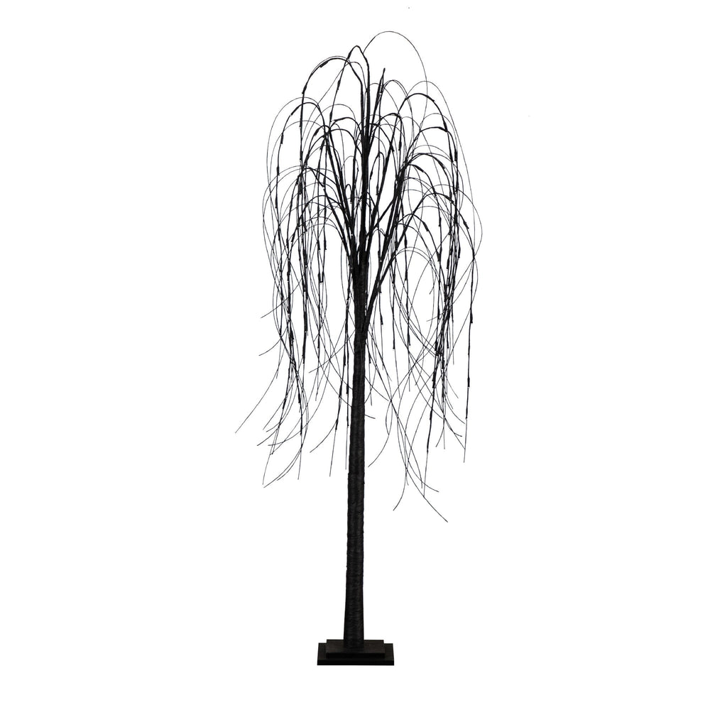 
                      
                        6’ Pre-Lit Halloween Black Willow Artificial Fall Tree with 160 Orange & Purple LED Lights
                      
                    