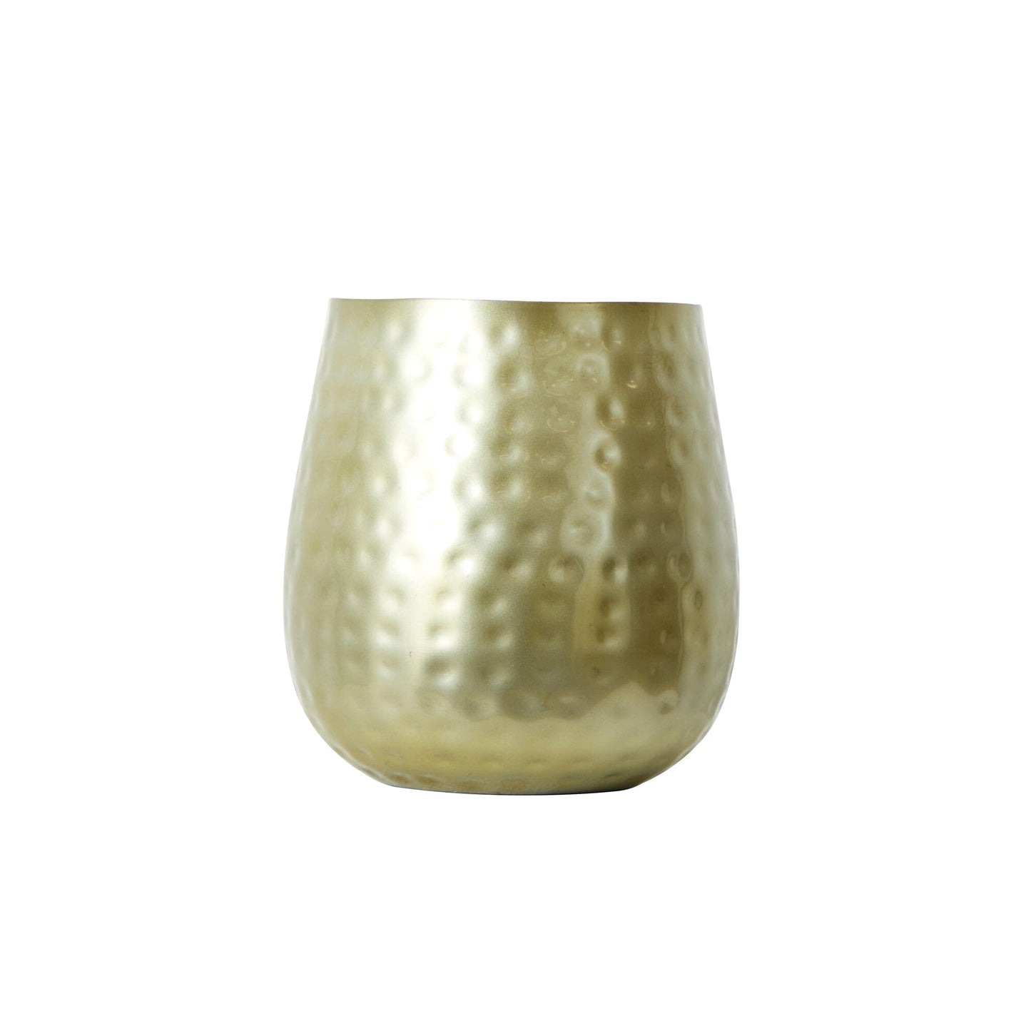 Oval Shaped Iron Plant Pot, 6.5"
