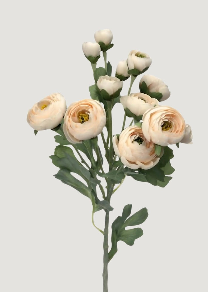 Afloral Artificial Blooming Ranunculus Flowers in Blush - 21" - lily & onyx