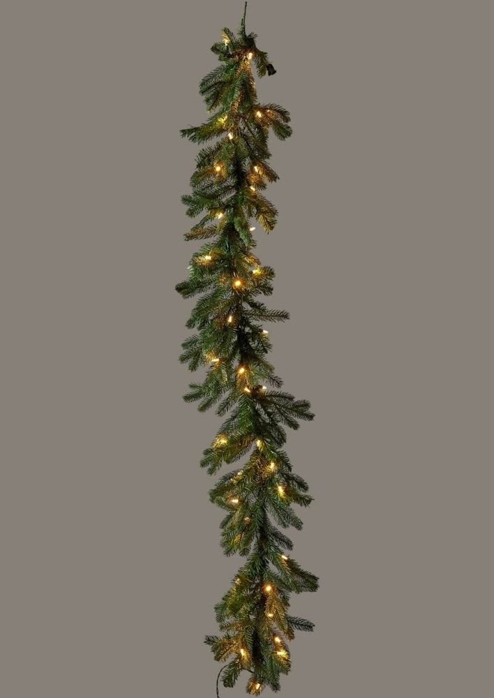 
                      
                        Afloral Artificial Christmas Spruce Garland with LED Lights - 72" - lily & onyx
                      
                    